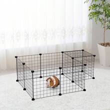 Cage métallique flexible noire pour petits animaux PawHut, 106 x 73 x 36 cm - 1 - Voir 3