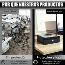 Caja Para Dinero, Caja Fuerte S-eguridad, Caja Para Dinero De S-eguridad Con 2 Llaves Y Cerradura De S-eguridad, Caja Registradora, Caja Para Dinero De Negocio, Caja De S-eguridad Para Dinero Con 4 Charolas Y 5 Depósitos, Caja De Efectivo Portable Para Guardar Joyas, Relojes, Billetes, Moneda - Negro - Ver 7