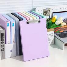 Multi-Purpose File Storage Box & Desk Organizer | Adjustable Divider Expanding Folder Organizer For Filing Cabinet & Home Office | Stackable Document Box For Letter, A4 Files | Easy Assembly - Màu tím - Xem 5