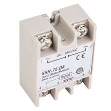 DC AC Solid State Relay SSR-75DA 75A 3-32VDCto 24-380VAC SSR - Blanco - Ver 4