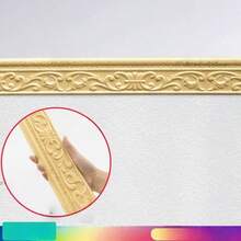 1pc 3D Foam Wall Edge Sticker, Self-Adhesive Waterproof Baseboard Wall Paper Border, Bedroom Home Wall Decor - Multicolor - View 15