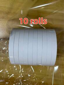 10 Rolls Double-Sided Tape, Durable DIY Essential Double-Sided Tape, Waterproof, Reusable, Suitable For Scrapbooking, Gift Wrapping, Crafts, Office & School Supplies - White, Compatible With Plastic Surfaces. Can Be Used For Photo Albums, Homemade Photos, Gift Wrapping, Paper Storage Boxes, Office, Back To School, Parties, Map Making, Etc. Easy To Remove, No Residue Left. Color And Style Shipped Randomly. - White - View 16