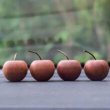 5/3/1PC Natural Wooden Aromatherapy Diffuser - An Elegant Apple-Shaped Woodgrain Essential Oil Diffuser Featuring A Flameless, Automatic Diffusion System. Suitable For Homes, Cars Or Offices, It Serves As An Air Freshener And Makes An Ideal Festive Gift. - Multicolor - View 11