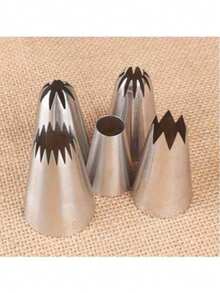 5pcs/Set 430 Stainless Steel Cake Decorating Piping Tips Set - Seamless Welded Polished Anti-Rust, Suitable For Home Kitchen And Baking - Silver - View 9