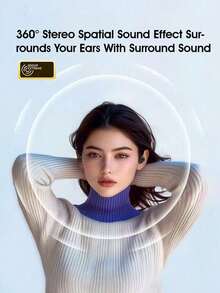 Philips 2025 New Wireless Bluetooth Earbuds, Over-Ear Hook Style, Open-Ear Earbud-Free Design, Sports, High Sound Quality, Long Battery Life, Noise Cancellation, TAT2769 - Black - View 3