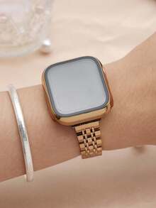 Huastonband 適用於 38mm/40mm/41mm/42mm/44mm/45mm/46mm/49mm，14mm 極薄玫瑰金金屬 7 珠可調節錶帶，兼容 Ultra 3/2/1 SE S11/S10/S9/S8/S7/S6/S5/S4 系列，女款金色風格，兼容，手錶保護殼，智慧手錶配件 - 玫瑰金 - 查看 6
