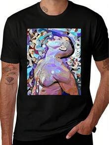 T-shirt homme "Can You Enjoy It" - T-shirt à manches courtes, col rond, décontracté, noir, avec un design abstrait d'éléphant et de notes. Couleurs vibrantes pour le loisir, les fêtes et les événements musicaux. Confort toute l'année, Top original, t-shirt graphique homme, t-shirt vintage, t-shirt oversize, t-shirt de créateur, t-shirt blanc, chemise homme, t-shirt graphique, t-shirt drôle, vêtements homme - Noir - Voir 6