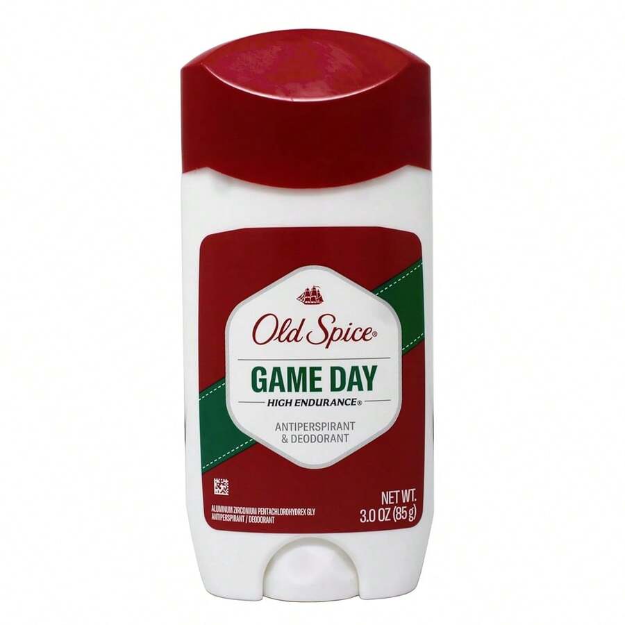 Old Spice 1 Stick 85g High Endurance Game Day Deodorant, langanhaltende Schweißkontrolle, geeignet für tägliche Sportaktivitäten, kühlendes frisches Körperpflege-Deodorant - Hochleistungs-Düftendes Deodorant für Wettkampftage, 85 g - Übersicht 1