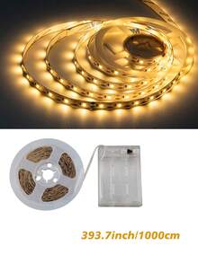 Tira de luz LED flexible alimentada por batería, luz cálida, personalizable, adecuada para cajas de regalo, armarios y gabinetes (baterías no incluidas). - luz cálida - Ver 11