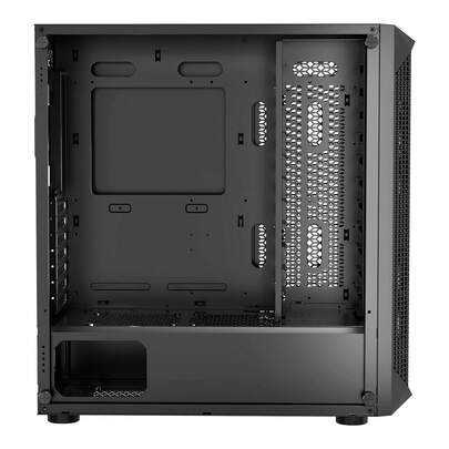PC Gaming Case, Mid-Tower, Computer Case With High-Airflow Tempered Glass Panel, Dust Filter, 4 X 120 Mm Fans, Cable Management, For GPU Up To 270 Mm In Length, Compatible With ATX/M-ATX/ITX