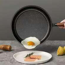 不粘煎锅套装；煎牛排、煎蛋、煎饼和户外露营的理想之选；适用于电磁炉和燃气灶；炊具套装，平底煎锅 - 彩色 - 查看 8