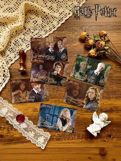 Harry Potter In The Fantastic Tales Series - Laser Postcard- 6 Movie Character Art Prints,  Merchandise For Framing, Sending, Or Collecting, Perfect Gift For Book Lovers, Back To School