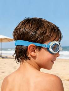 1pc Youth Swimming Goggles, Soft Silicone Frame Anti-Leak, Anti-Fog Clear Lens, Swimming Goggles - Multicolor - View 4