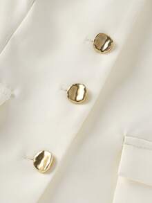 维多利亚风格女士蝴蝶结领长袖文艺复兴衬衫上衣，女士秋季纯色款，前开襟纽扣，假口袋，上衣。情人节。新年。 - 杏色 - 查看 5