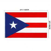 Puerto Rican National Flags Measuring 90 By 150 Centimeters Or 3 By 5 Feet. - Style 1 - View 4