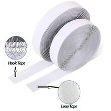Hook Loop Double Sided Adhesive Tape Hook And Loop Self Stick For Window Frame Photo Frame Mosquito Net Carpet Car Strong Bonding Fixing Solutions - White - View 3