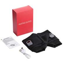 Hailicare 两双装加热手套，三档温度调节，360°加热，1800mAh电池，耐用面料，触屏加热手套，USB充电，冬季保暖电加热手套，露指保暖手套，全指保暖手套，适合户外徒步、骑行、打字等，圣诞礼物