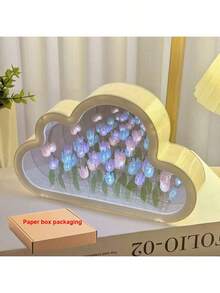 Đèn ngủ LED hình hoa tulip mây thủ công - Đèn bàn di động chạy bằng pin - Quà tặng lý tưởng cho sinh nhật và Giáng sinh - Nhiều màu - Xem 15