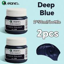 2 Bottle Marie's Fabric Paint, 50ml/1.7fl. Oz - Vibrant Colors Available For Clothes Permanent, Professional Textile Pigments Kit For Artists & Crafters, Ideal Gifts Art Tools For T-Shirts, Shoes, Jeans, Canvas Bags, DIY Projects In Christmas, New Year - 2pcs - View 16