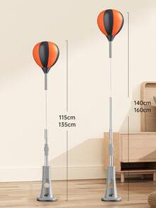 1pc Adjustable Height Punching Speed Ball, Inflatable Independent Standing Punching Speed Ball, Home Use Dodge Reaction Training Punching Target, Upright Decompression Training Inflatable Suction Cup Punching Target, Dodge Punching Speed Reaction Punching Target, Inflatable Independent Standing Suction Cup Punching Target