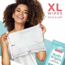 Body Wipes - 14 Pack - 140 XL Bath Wipes Adults No Rinse, Adult Wipe Elderly - Body Face Gentle Skin Cleansing, Shower Wipe Bathing Travel, Elderly, Car, Gym, Camping 8x12 Inch - 新鮮+10裝(14包) - 查看 4
