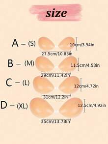 Enhanced Stickiness Push-Up Silicone Bra - Adhesive Bra Women, Off--Shoulder Dresses & Parties - Màu be - Xem 6