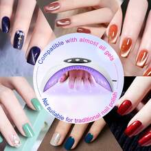 LKE 54W Nail Light, UV LED Light, UV Nail Dryer, Nail Curing Light For Gel Nails With Auto Sensor / 3 Timer Settings, Professional Nail Dryer Gel Polish Curing Light Nail Art Tools (White) - 黑與白 - 查看 7