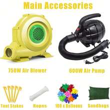 Inflatable Transparent Bubble House For Kids & Adults, Rental Grade Great Large Backyard Outdoor Tent(Heavy Duty Full TPU), 680W Blower And 600W Air Pump, Party & Camping Activities, 16 X 10 X 7.5 Ft - 白色 - 查看 8