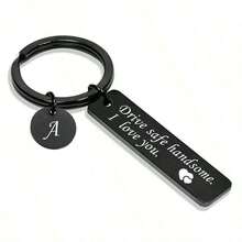 A-Z"Car Keychain For Men, Driving Education Drive I Need You Here With Me Love You Keychain For Men " - màu đen - Xem 2