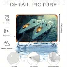 [Vintage River Sign] Rustic Metal Vintage-Style Iron Wall Sign "Life Is Better On The River" | 7.87x11.81 Inches, Indoor/Outdoor Decor, No Power Needed, Versatile, Riverboat DecorOpen In New Tab. - 金屬畫 - 查看 8