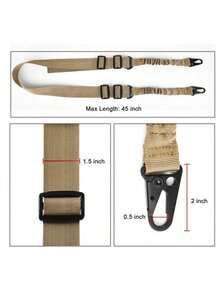 户外装备多功能两点式任务绳战术肩带斜挎尼龙吊带 - 彩色 - 查看 4