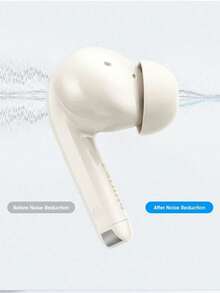 飞利浦真无线蓝牙耳机 TAT1320，入耳式，高保真音质，通话降噪，安卓/iOS通用，运动游戏耳机 - 白色 - 查看 3