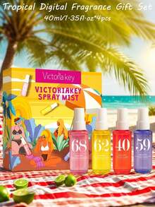 1 sticlă/4 sticle 40 ml ediție limitată parfum brazilian - odorizant de cameră cu aromă florală de vanilie și cocos de lungă durată, vine cu cutie cadou | Cadoul ideal pentru casă, întâlniri, călătorii - Diverse parfumuri tip C - Vizualizare 3
