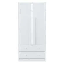 Wardrobe 70*40*170cm, Double Door Design, With Drawers And Shelves, White (Old SKU: LDB00307AAK) - 1 - View 3