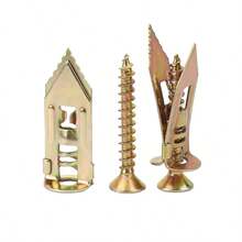 50颗石膏板膨胀螺丝，方便连接石膏板、纤维水泥板、石膏板、灰泥板，镀锌膨胀螺丝，紧固件