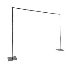 Rainaut Set Of Freestanding Iron Black Backdrop Stand Rack, Adjustable Photo Backdrop Stand Kit, Heavy Duty Backdrop Stand With Steel Base For Photography, Studios, Banner Frame Backdrops, Weddings, Receptions, Birthday Parties, Business Events, And Other Indoor Or Outdoor Occasions,Black - màu đen - Xem 8