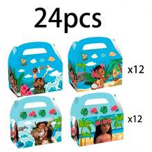 24/12件套主题生日装饰品、派对装饰品、礼品袋、派对礼盒、主题糖果饼干派对礼盒、派对糖果礼品袋、主题派对装饰品、生日派对用品、圣诞节、万圣节、复活节、情人节、国庆节 - 彩色 - 查看 12