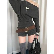 Hot Girl Wide Waist Belt Women's New Retro High-End Fashion Short Skirt Accessory Belt Brown - 常規款 - 查看 2