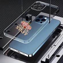 Carcasa de teléfono impreso transparente de moda Cubierta de teléfono transparente para iPhone con diseño de circo y texto Circus Staff en color gris claro ideal para personalizar tu dispositivo en eventos temáticos o como regalo divertido Para apple, teléfonos - transparente - Ver 4