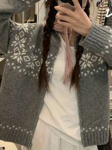 Women Sweaters - Grey - View 3