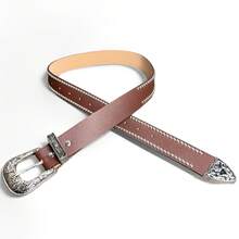 4pcs/2pcs/1pc Punk Western Style Vintage Decorative Belts For Women, Multi-Color, Suitable For Summer, School, Autumn, Christmas, Valentine's Day, Including Rivet Design - Multicolor - View 7