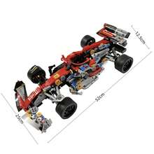 1900+Nuevos juguetes de carreras, bloques de construcción de carreras de ciudad de alta tecnología, material ABS y diseño exquisito, que muestran tus habilidades de carreras, perfectos para mejorar la habilidad manual y la creatividad - Multicolor - Ver 5