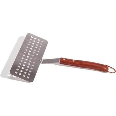 QC70 Fish Grill Basket And Skillet With Rosewood Handle