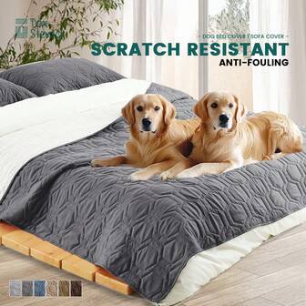 Ins-Style Printed Pet Mat, Minimalist Design Fits Home Decor, Soft Skin-Friendly For Pet Paws, Waterproof & Stain-Resistant (Easy To Clean), Machine Washable & Fade-Resistant, Fits Dog Bed/Cat Bed/Sofa, Multiple Colors, Dual-Use For Decor & Function