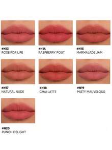 JUDYDOLL MATTE LIP POWDER CUSHION CREAM, Orange Blossom Lip Powder Cream, Matte Lip Gloss, Lipstick, Lip Mud, Non-Drying, Smooth, Long-Lasting, Smudge-Proof, Suitable For Makeup, Parties, Dates, Gifts, Holidays - N19 - 查看 8