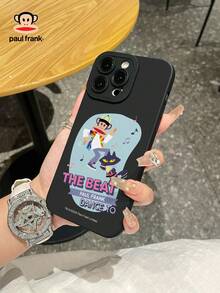 Paul Frank Licensed Monkey Eye Black Phone Case, Full Body Shockproof Camera Protection, Design Compatible With IPhone 13/14/15/16/17 Pro Max - Multicolor - View 1