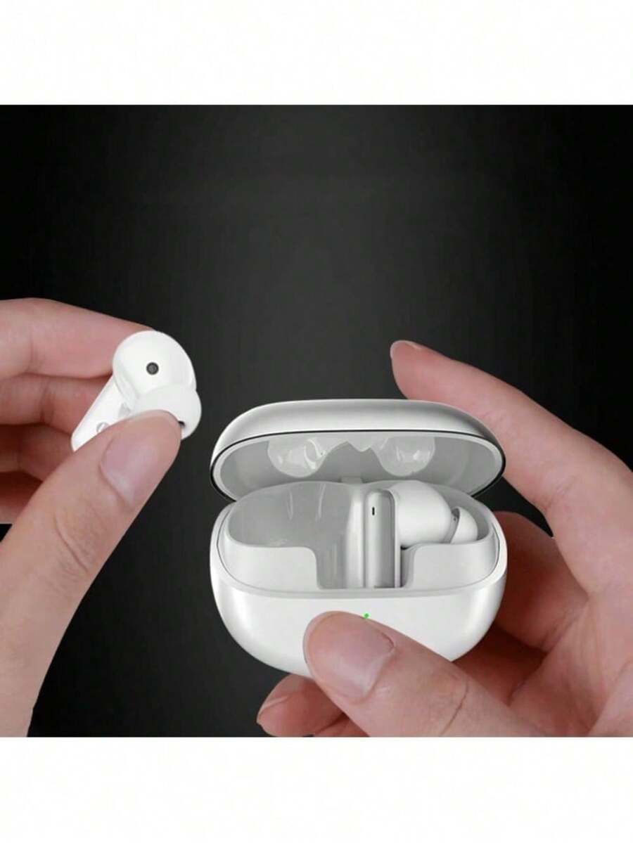 PHILIPS 惠普新款无线蓝牙耳机：入耳式，迷你设计，适用于游戏和跑步，支持主动降噪，兼容手机和电脑，H23C - 白色 - 查看 1