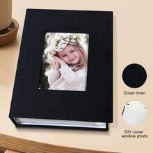 4x6英寸亚麻封面相册，可容纳多达100张4R照片，适合家庭聚会、婚礼、旅行、宝宝和节日照片。 - 彩色 - 查看 13
