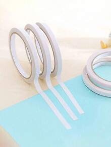 10 Rolls Double-Sided Tape, Durable DIY Essential Double-Sided Tape, Waterproof, Reusable, Suitable For Scrapbooking, Gift Wrapping, Crafts, Office & School Supplies - White, Compatible With Plastic Surfaces. Can Be Used For Photo Albums, Homemade Photos, Gift Wrapping, Paper Storage Boxes, Office, Back To School, Parties, Map Making, Etc. Easy To Remove, No Residue Left. Color And Style Shipped Randomly. - White - View 6