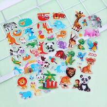 20pcs Or 40pcs Assorted Animal Stickers, Suitable For Scrapbooking And Notebook Decoration - Multicolor - View 4